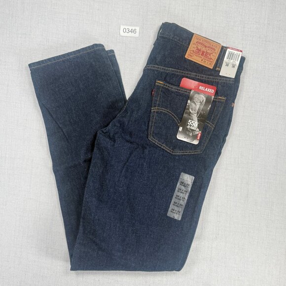 Vintage Levi's 550 Relaxed Fit Jeans Cotton Straight Leg Denim Size 38x36 NWT - Picture 2 of 8